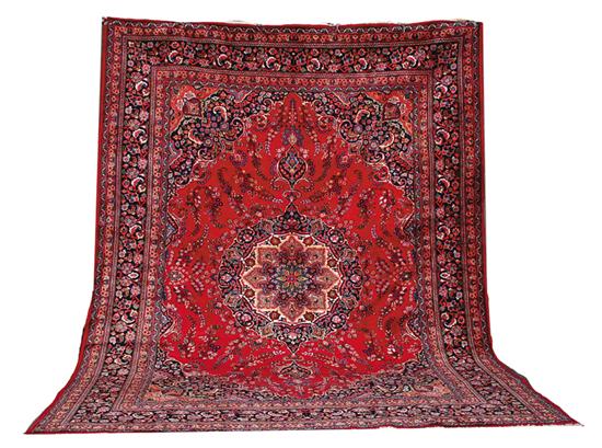 Tabriz carpet 9'7'' x 12'10'' Provenance: