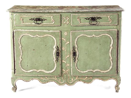 French Provincial carved and painted