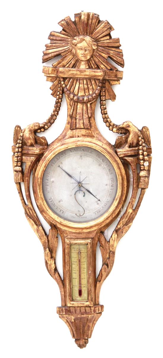 French carved giltwood barometer 138f53