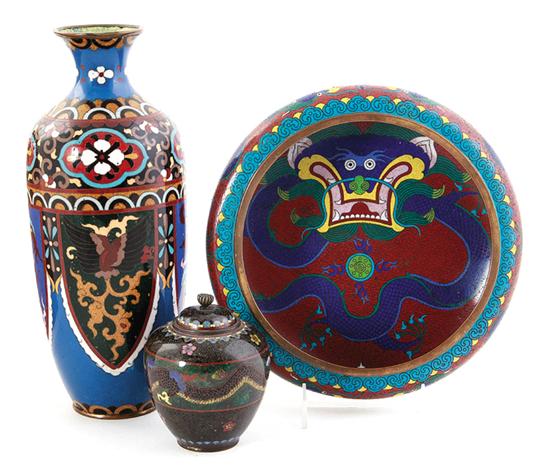 Chinese cloisonne jar bowl and 138f57
