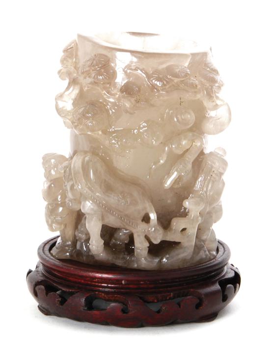 Chinese carved rock crystal brush 138f60