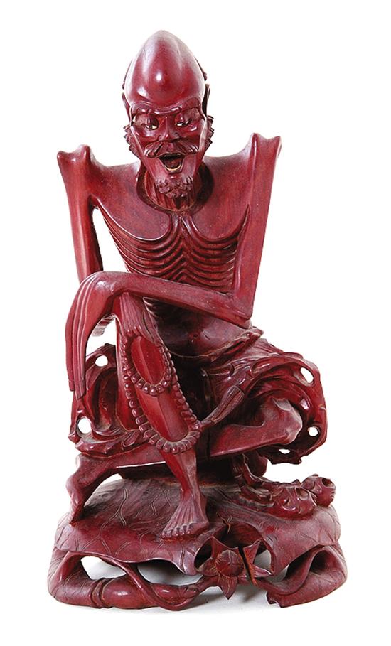 Large Asian carved rosewood figure 138f70