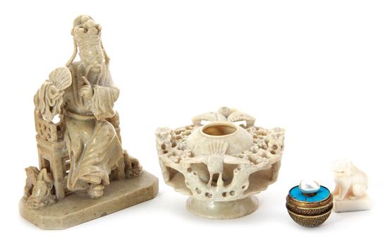 Chinese stone ivory and metal objects 138f6f