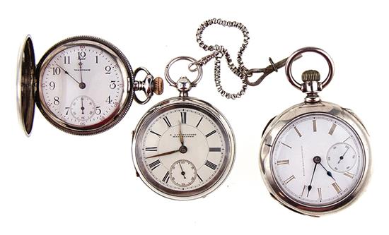 Collection of silver pocket watches 138f7d