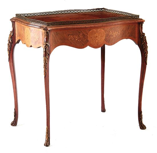 Louis XV style carved and inlaid