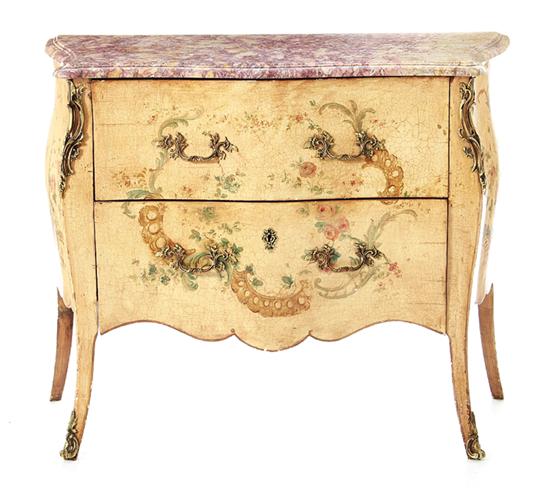 Louis XVI style painted marbletop 138f8c