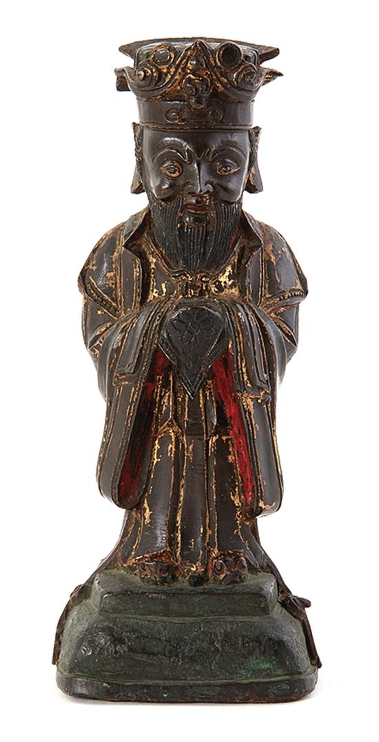 Chinese bronze figure of elder