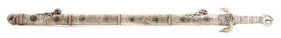 Tibetan ceremonial silver sword 138fcb