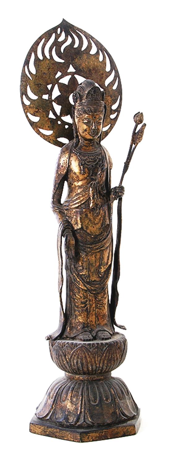 Japanese gilt bronze figure of 138fd0