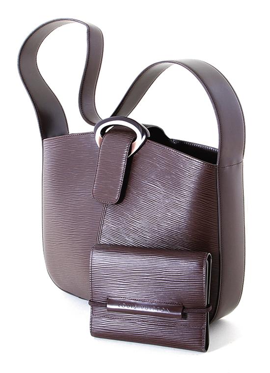 Louis Vuitton brown leather shoulder