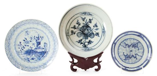 Chinese blue-and-white plates and dish