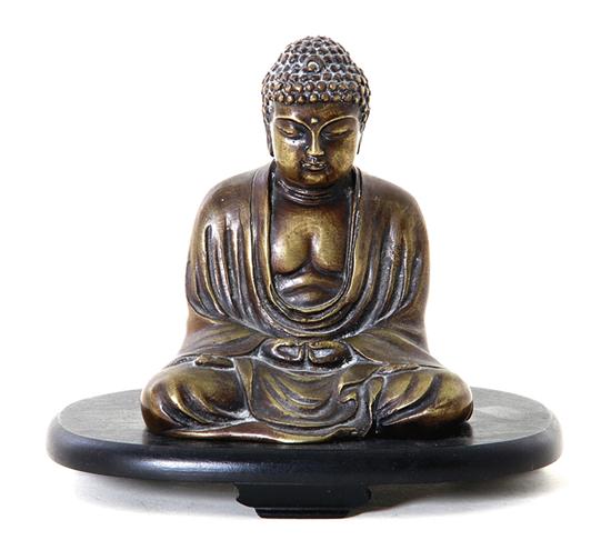 Bronze meditating Buddha late Qing 139011