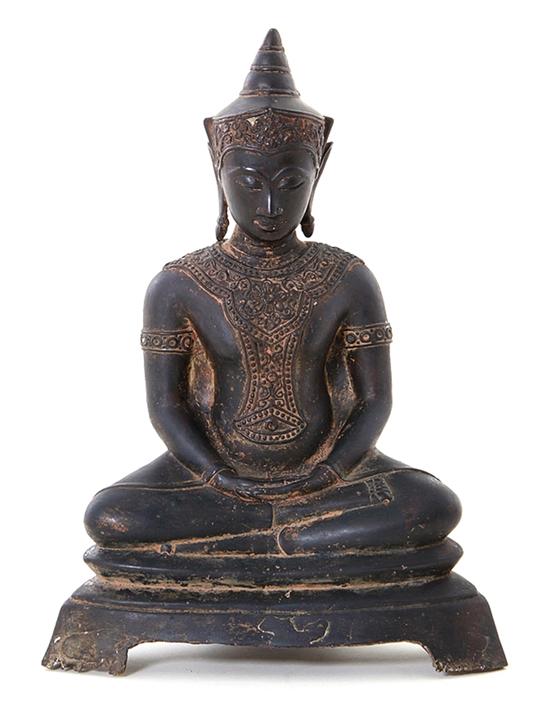 Cambodian bronze figure of Buddha