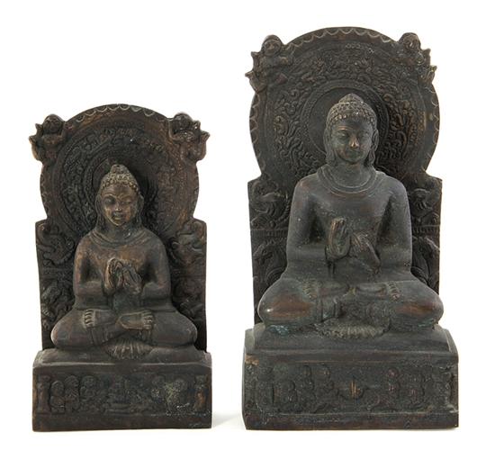 Asian bronze Buddha figures on 13901e