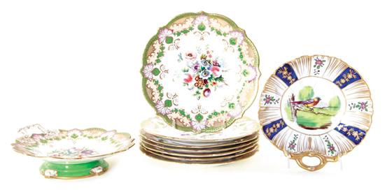 English porcelain dessert plates