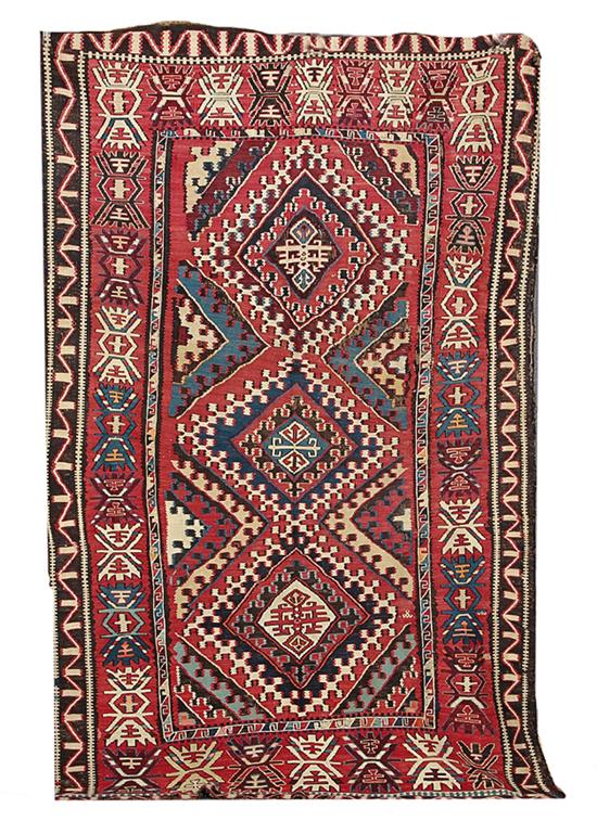 Antique Caucasian carpet circa