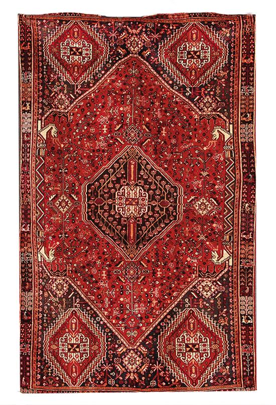 Persian Shiraz carpet 4 11 x 13907c