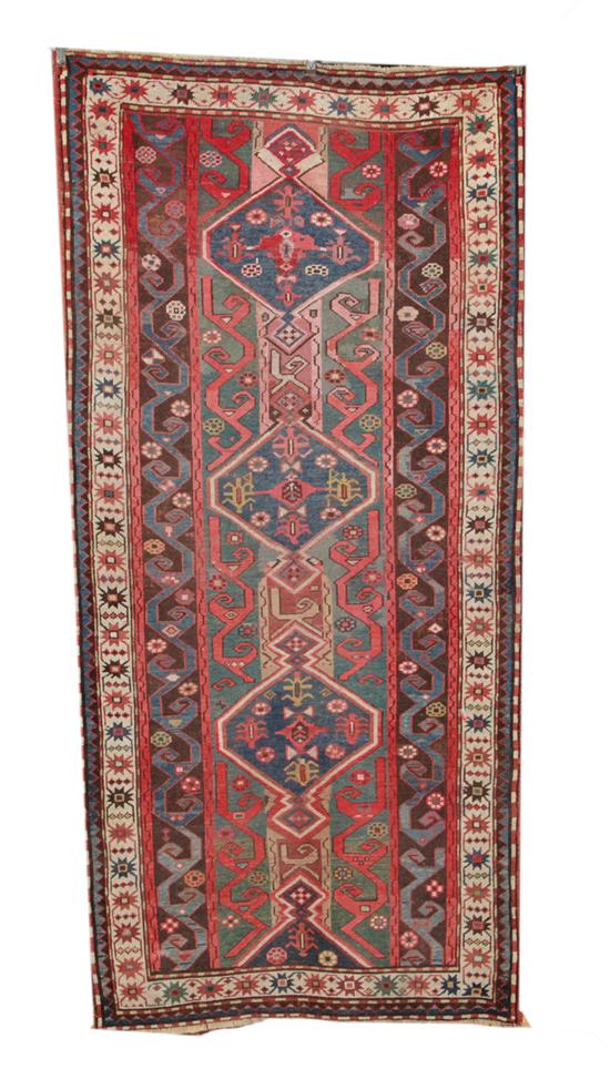 Semi antique Russian Kazak runner 13908b