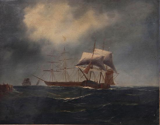 British school (19th century) SEASCAPE