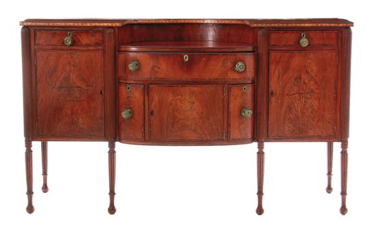 Federal inlaid mahogany sideboard 1390c4