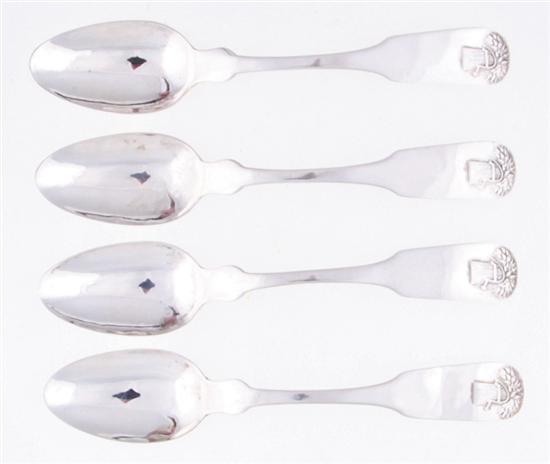 Charleston coin silver spoon set by