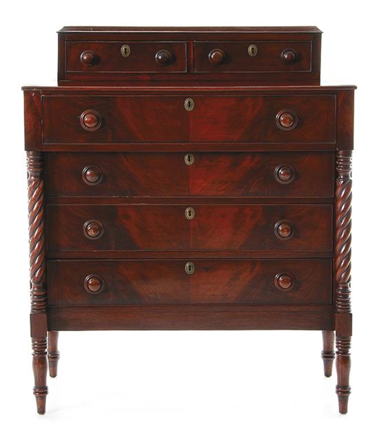 American Classical carved mahogany 1390cc