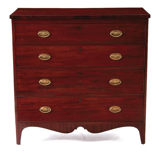 American mahogany chest of drawers 1390e1