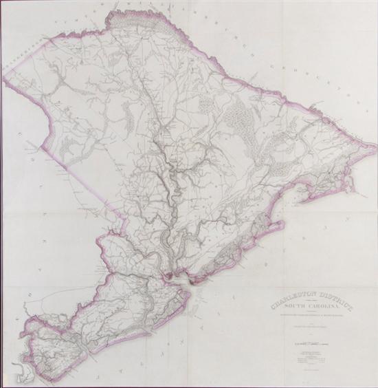 Robert Mills map of the Charleston District