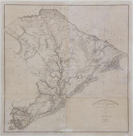 Robert Mills' 1825 map of Charleston