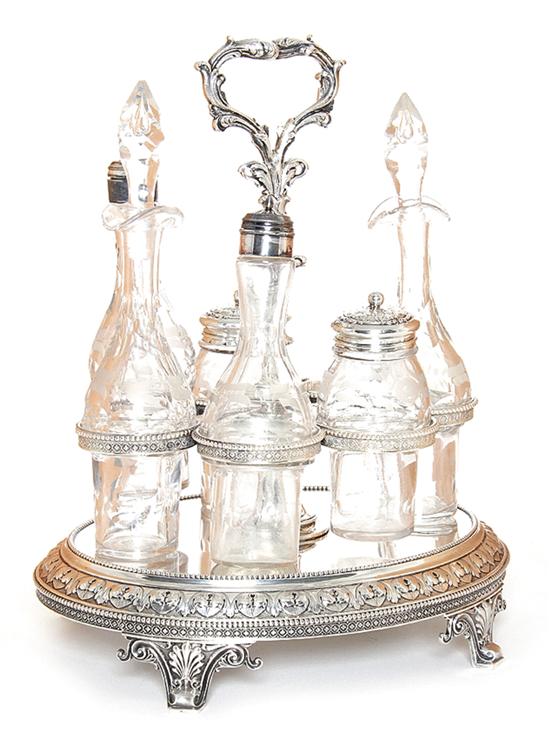 Tiffany Co sterling cruet stand 139107