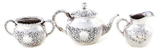 American sterling tea set by Unger 13911c