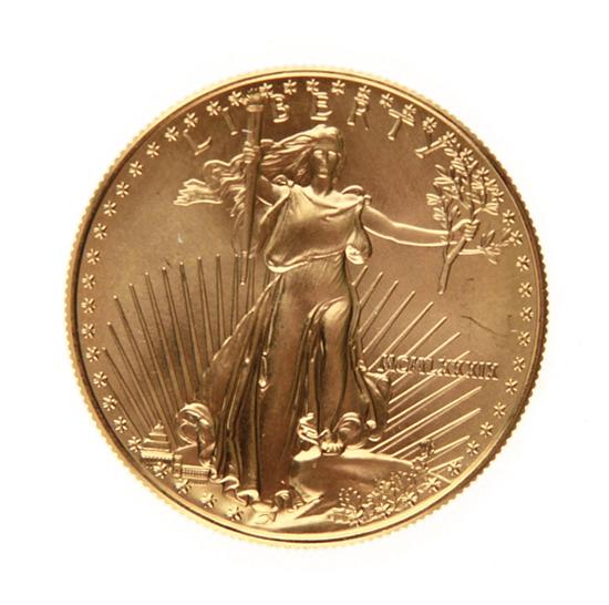 US 1989 American Eagle 50 gold 13913a