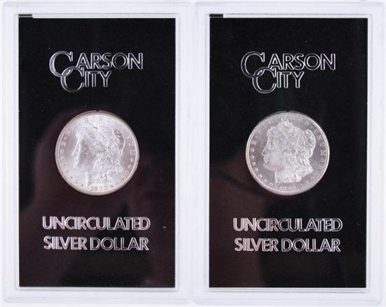 US 1883 and 1884 Carson City Morgan 139157
