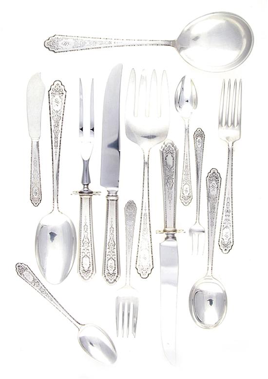 Lunt Mary II pattern sterling flatware 139179