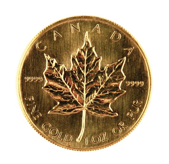 Canadian 1983 Gold Maple Leaf 50 13918a