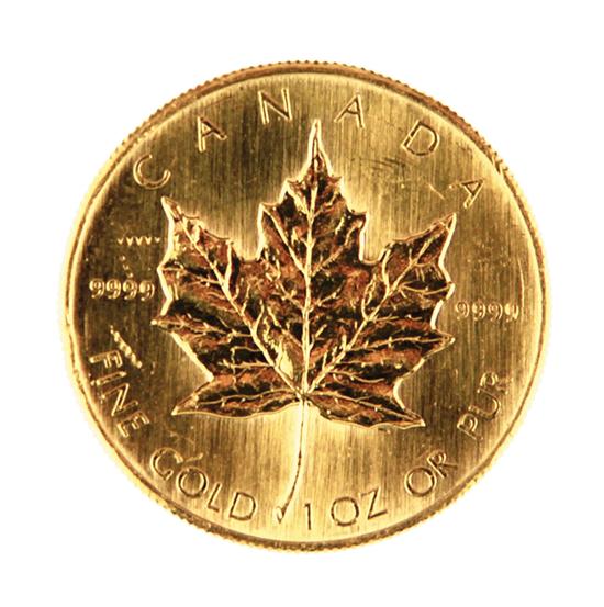 Canadian 1983 Gold Maple Leaf 50 13918b