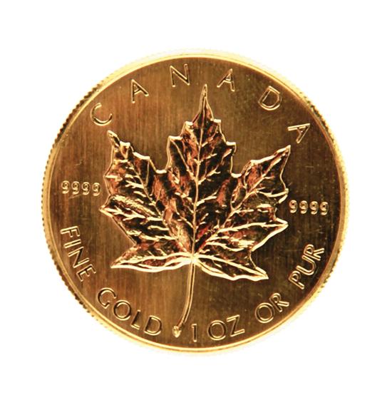 Canadian 1984 Gold Maple Leaf $50 coin