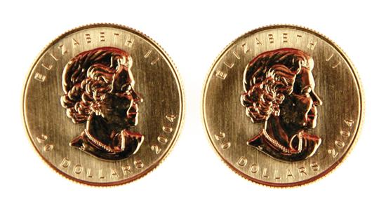 Canadian 2004 Gold Maple Leaf $20 coins