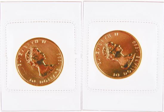 Canadian 1988 Gold Maple Leaf 10 1391f1