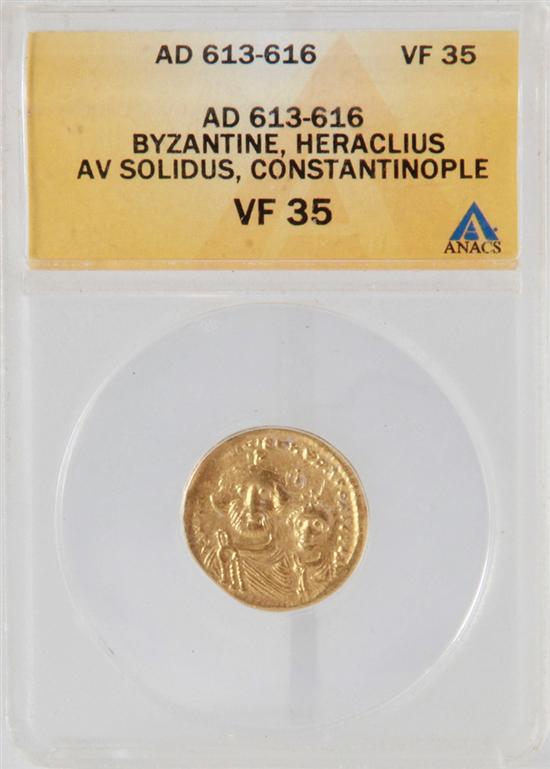 Byzantine Heraclius gold Solidus 1391f5