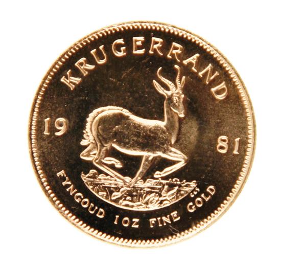 South African 1981 Krugerrand gold 139232