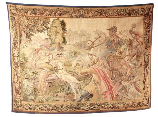 Belgian pictorial tapestry signed 139278