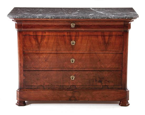 Continental marbletop chest of