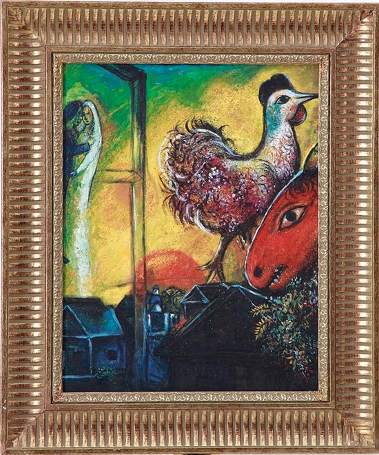 Marc Chagall manner of French Russian 13931d