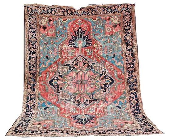 Antique Heriz carpet 9 3 x 12 8  139344