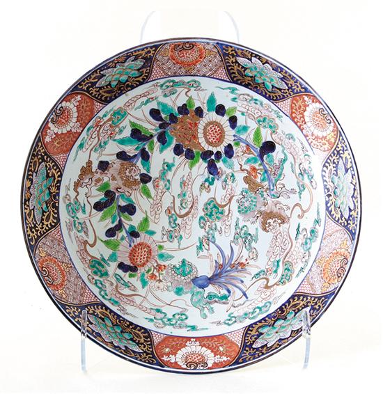 Japanese Imari porcelain charger late