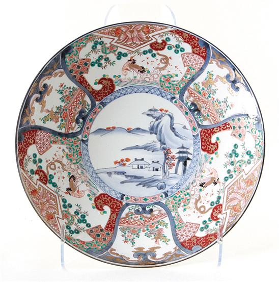 Japanese Imari porcelain charger 1393ba