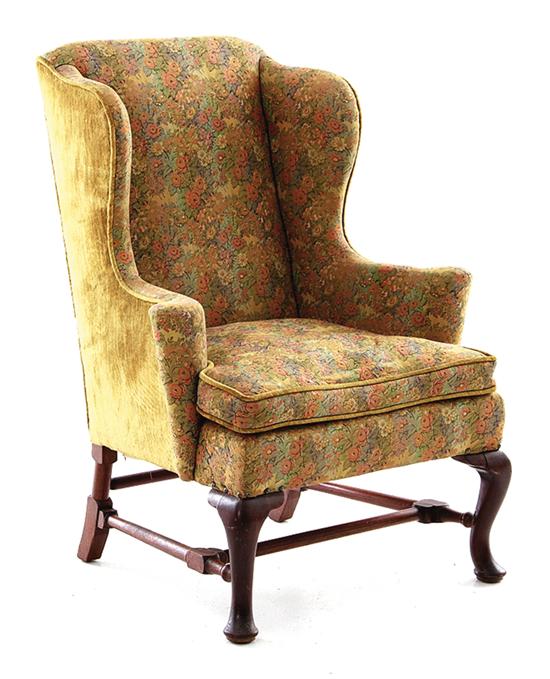 George III mahogany upholstered