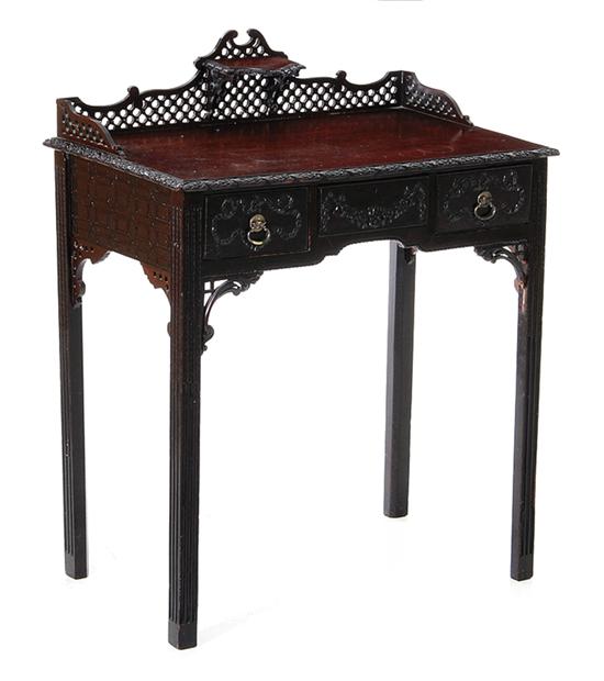 George III carved mahogany dressing