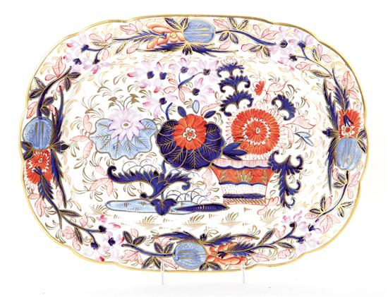 English porcelain platter probably 1393e1